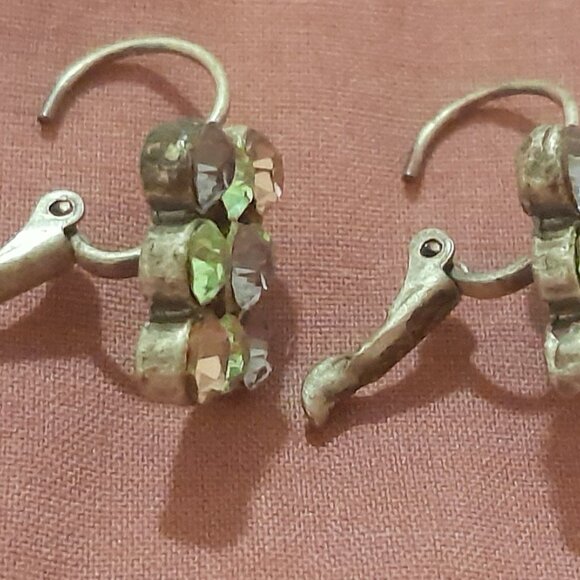 Pastel Rhinestone Earrings - Picture 5 of 5